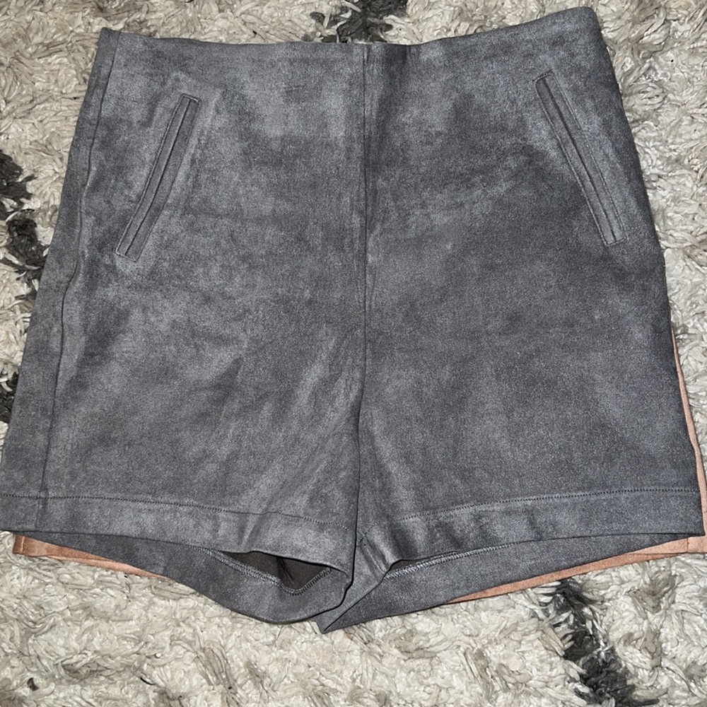 2 pair bundle faux-suede dress shorts - Picture 3 of 4